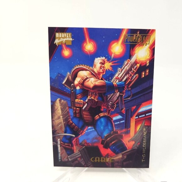 1994 Marvel Masterpieces Power Blast Card #3 CABLE  Fleer (b12) - Picture 1 of 2
